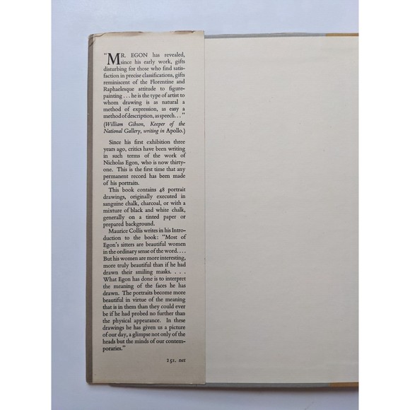 Some Beautiful Women of To-Day Drawn by Nicholas Egon (1952) Vintage Hardcover - Picture 4 of 9